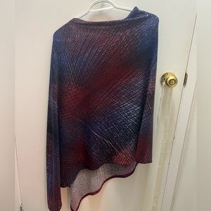 Colourful poncho